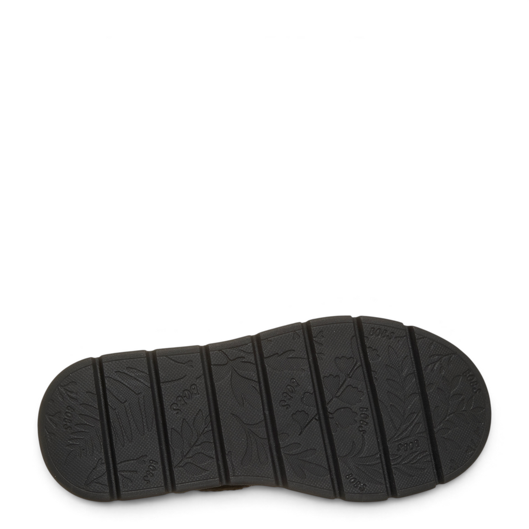 Black rubber outsole of Skechers Keepsakes Lite boots from ada-shoes.ro featuring a floral tread pattern