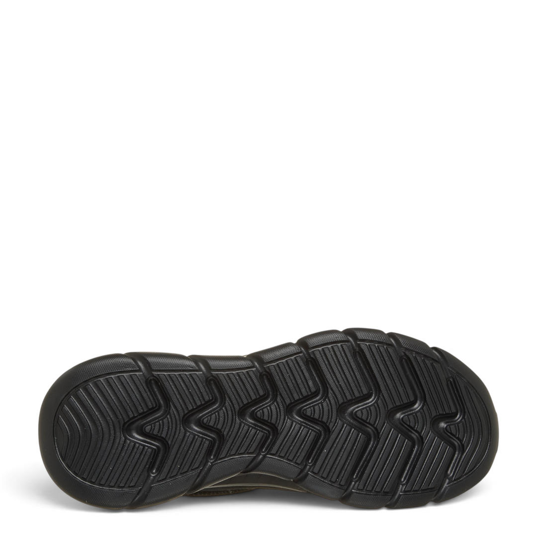 ada-shoes.ro Skechers BOBS B Flex Hi black slip-on boot showing the flexible synthetic treaded outsole
