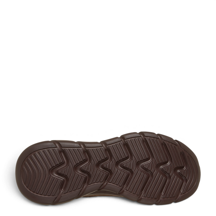 Brown Glide-Step rubber outsole of Skechers Bobs women&