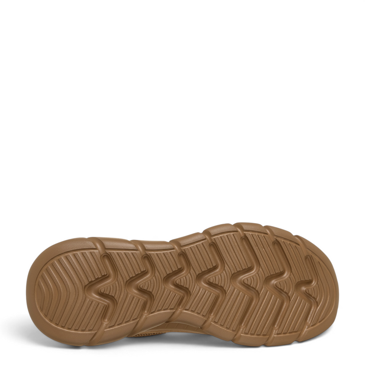 ada-shoes.ro Skechers Bobs B Flex Hi brown rubber sneaker outsole with textured chevron traction pattern