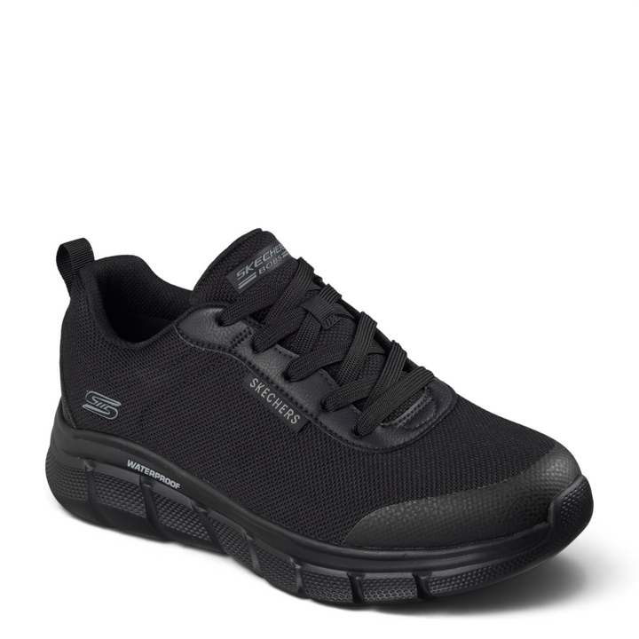 ada-shoes.ro Skechers Bobs B Flex Rainy waterproof black sneakers with mesh upper and cushioned sole