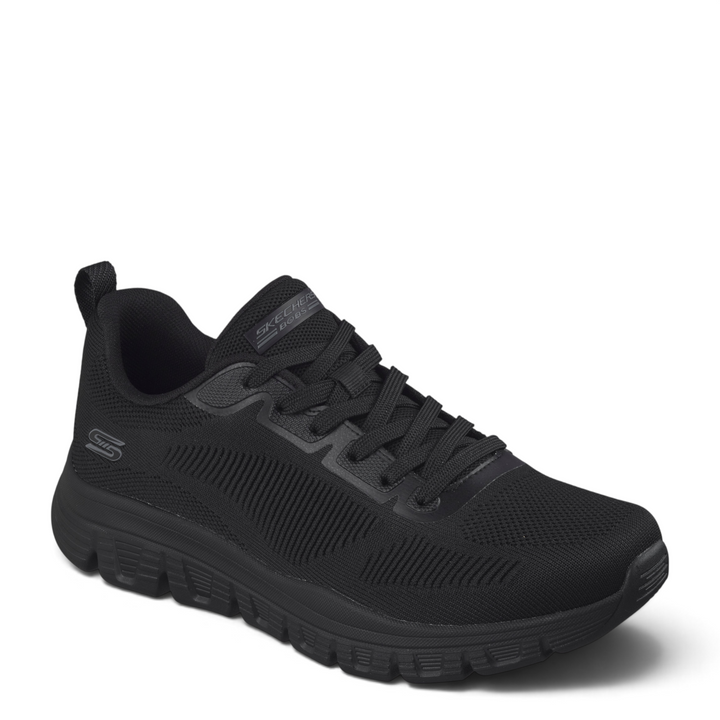 ada-shoes.ro Skechers Bobs B Lite black lightweight athletic sneakers with breathable mesh upper and cushioned sole