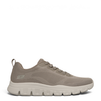 ada-shoes.ro Skechers Bobs B Lite taupe knit sneakers with a lightweight cushioned sole and side logo detail