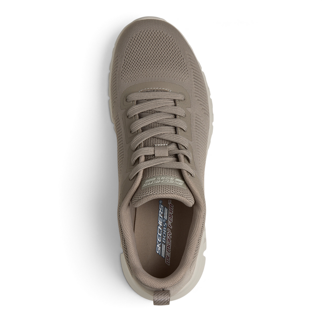ada-shoes.ro Skechers Bobs B Lite taupe mesh sneakers with memory foam insoles, top-down view