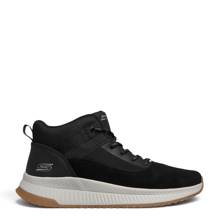ada-shoes.ro Skechers BOBS Sport Squad Trail black suede hiking boots with Memory Foam and gum sole