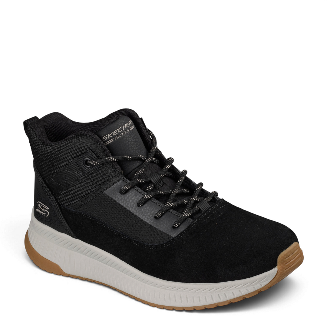 ada-shoes.ro Skechers BOBS Sport Squad Trail black suede hiking boots with memory foam and gum sole