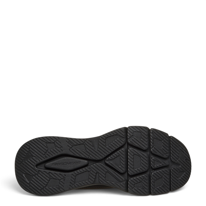 Black rubber outsole of Skechers Bobs Arch Fit 118460-BBK sneakers from ada-shoes.ro with textured grip pattern