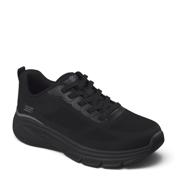 ada-shoes.ro Skechers Bobs Arch Fit black lace-up sneakers with breathable mesh upper and cushioned sole