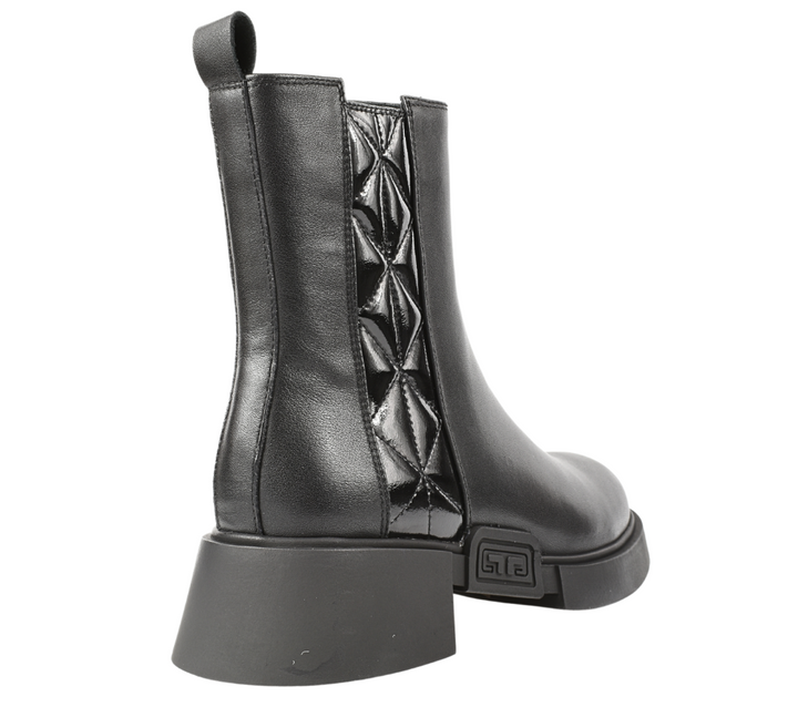 Bocanci casual, dama, EPICA, YA50021A negru, piele naturala