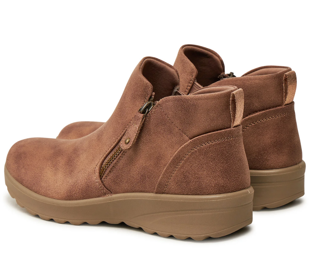 Ghete sport, dama, SKECHERS LOVELY VIBE-FALL IN BLOOM 158952-MUSH bej, piele ecologica