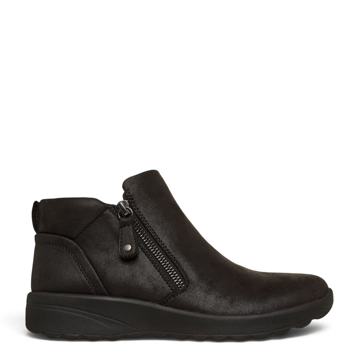 ada-shoes.ro Skechers On-the-GO Joy black ankle boots with side zipper and cushioned ULTRA GO sole for women
