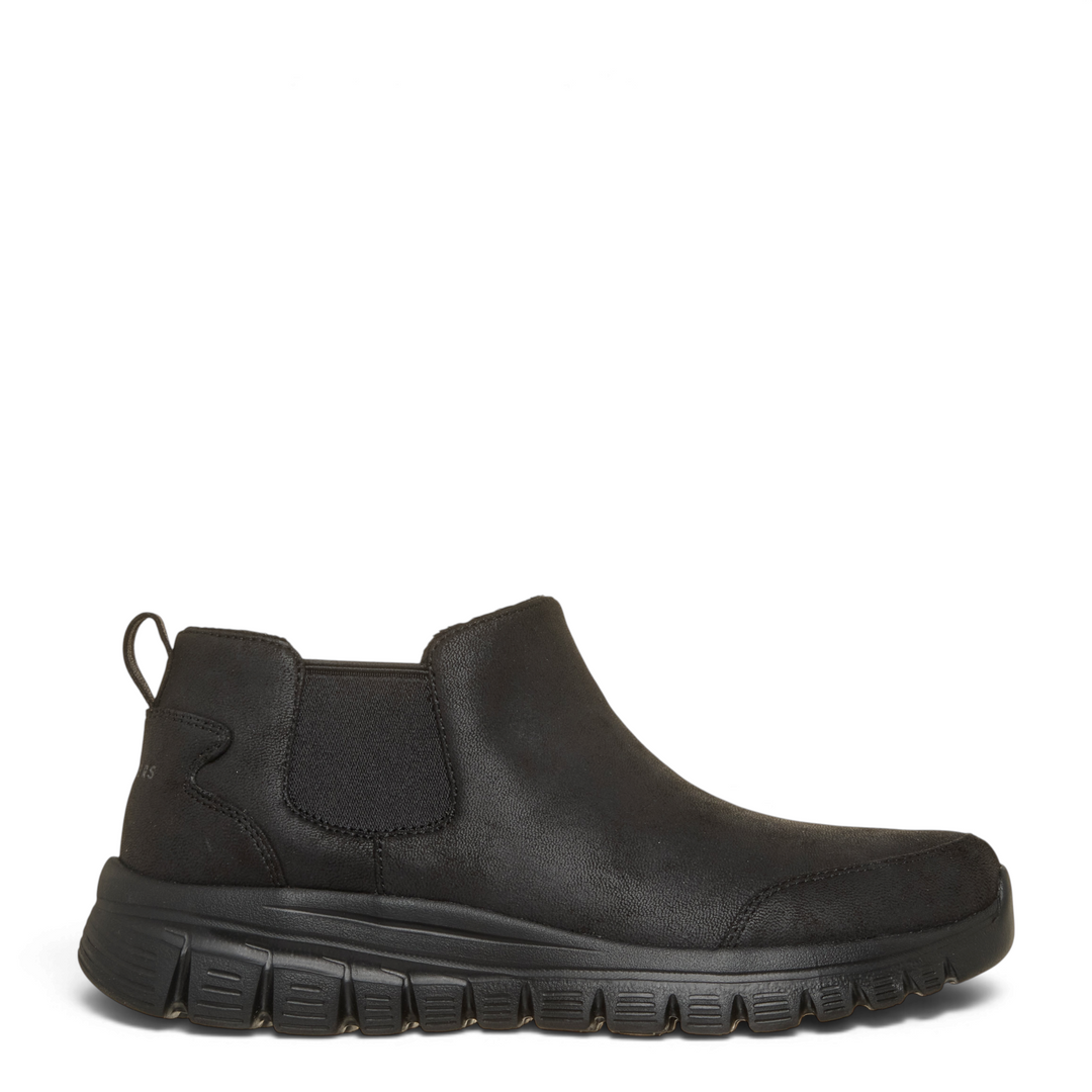 ada-shoes.ro Skechers Synergy Collab black Chelsea boots with synthetic leather upper and flexible sport sole