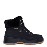 ada-shoes.ro Skechers Easy Going black waterproof winter boots with faux fur collar and gum sole