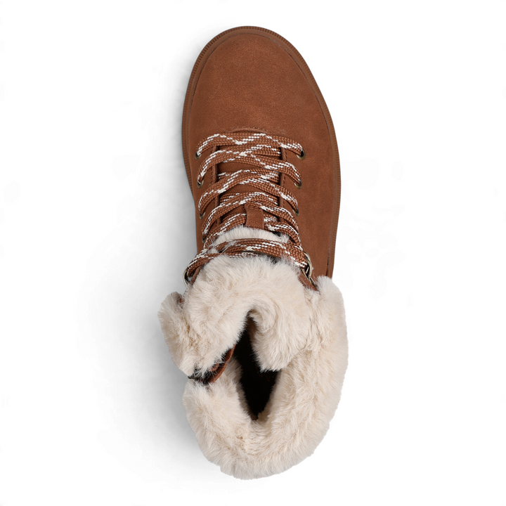 ada-shoes.ro Skechers Easy Going Fall Magic waterproof winter boots in chestnut brown with cream faux fur lining
