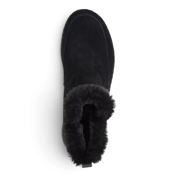 ada-shoes.ro Skechers Keeping Sweet black suede winter boots with faux fur collar and side zipper, top view