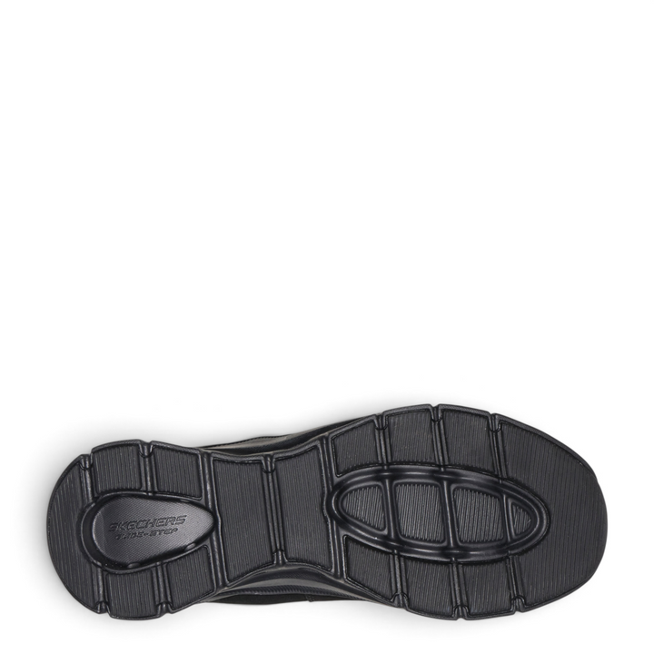 Black rubber outsole of Skechers Glide-Step Pro sneakers from ada-shoes.ro featuring a textured tread pattern.