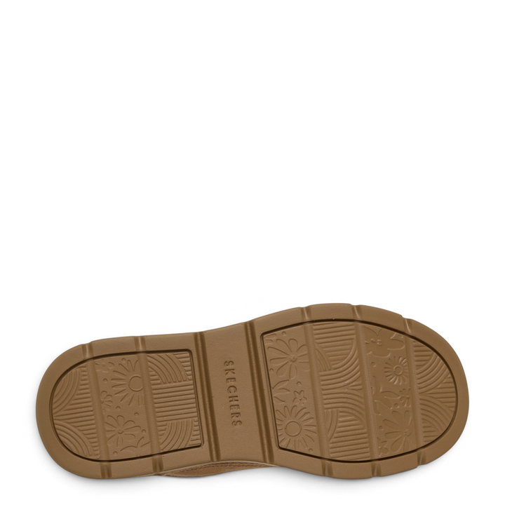 ada-shoes.ro Skechers Keepsakes Cozy brown rubber outsole with floral and geometric tread pattern for grip