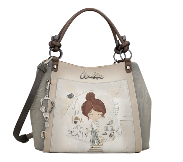 Poseta casual, dama, ANEKKE 42801-146, bej, piele ecologica