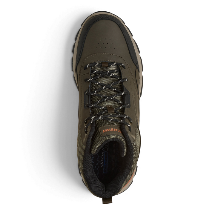 ada-shoes.ro Skechers Relment 2.0 Vorran olive waterproof hiking boots with lace-up closure and memory foam insole