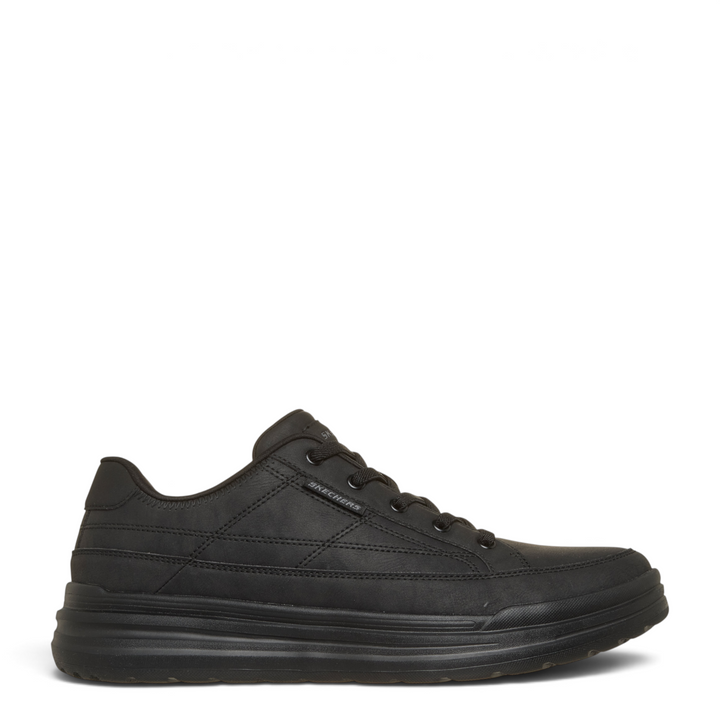 ada-shoes.ro Skechers Sterling Cedrick black casual sneakers with elastic laces and Relaxed Fit design