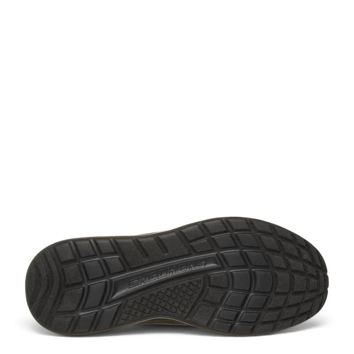 ada-shoes.ro Skechers Sterling Cedrick black sneaker outsole with flexible traction pattern and embossed logo