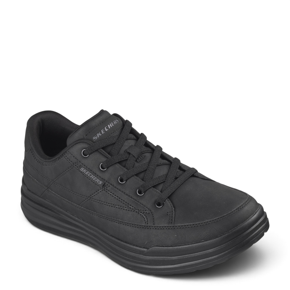 ada-shoes.ro Skechers Sterling Cedrick black sneakers with elastic laces and Relaxed Fit design for men