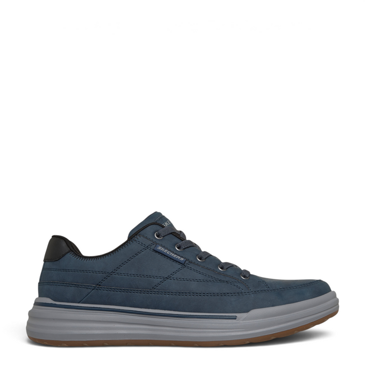 ada-shoes.ro Skechers Sterling Cedrick navy blue casual sneakers with elastic laces and cushioned memory foam sole