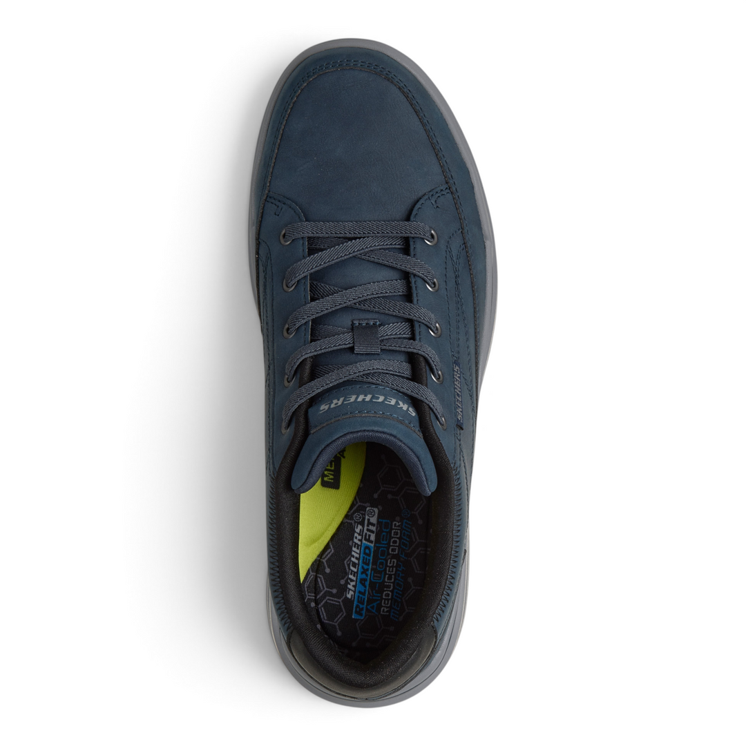 ada-shoes.ro Skechers Sterling Cedrick navy blue casual sneakers with elastic laces and memory foam insoles