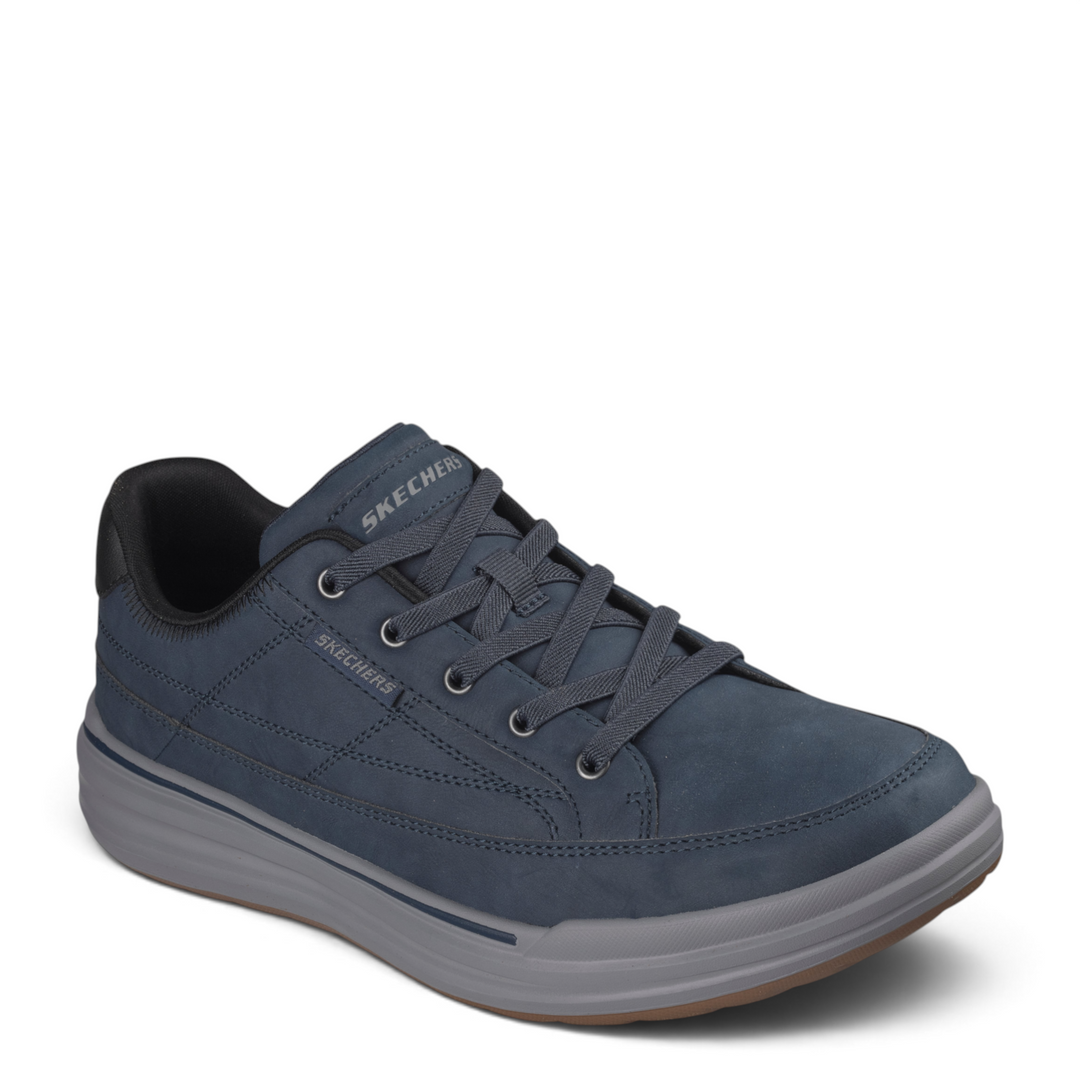 ada-shoes.ro Skechers Sterling Cedrick navy blue casual sneakers with elastic laces and cushioned memory foam sole
