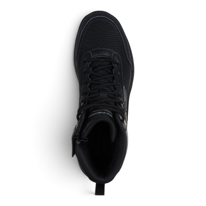 ada-shoes.ro Skechers Hillcrest black water-repellent sport boots with memory foam insoles and lace-up closure
