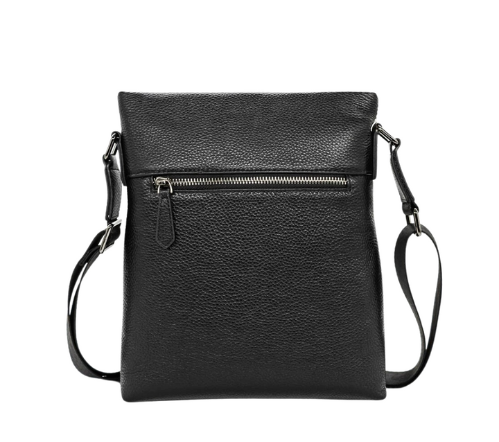 Borseta casual, barbati, ADA SHOES C1000, negru, piele naturala