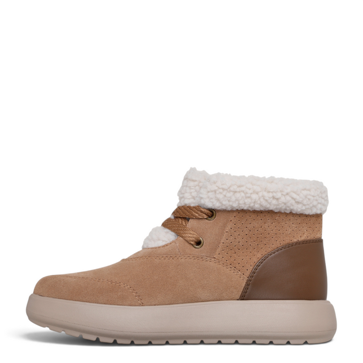 ada-shoes.ro Skechers Go Walk Horizon chestnut suede chukka boot with sherpa lining and lace-up closure