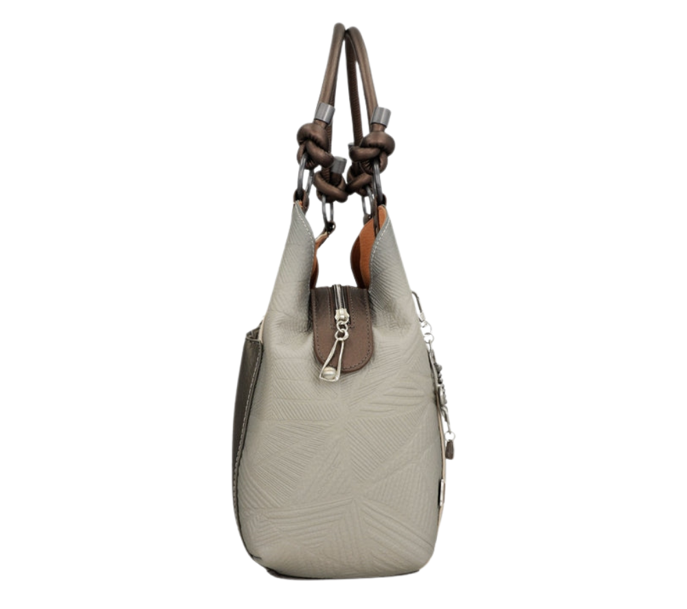 Poseta casual, dama, ANEKKE 42801-146, bej, piele ecologica