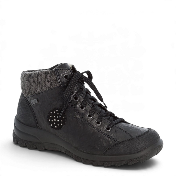Ghete dama RIEKER TEX ANTISTRESS L7110-00 negru - ada-shoes.ro RIEKER GHETE ada-shoes.ro