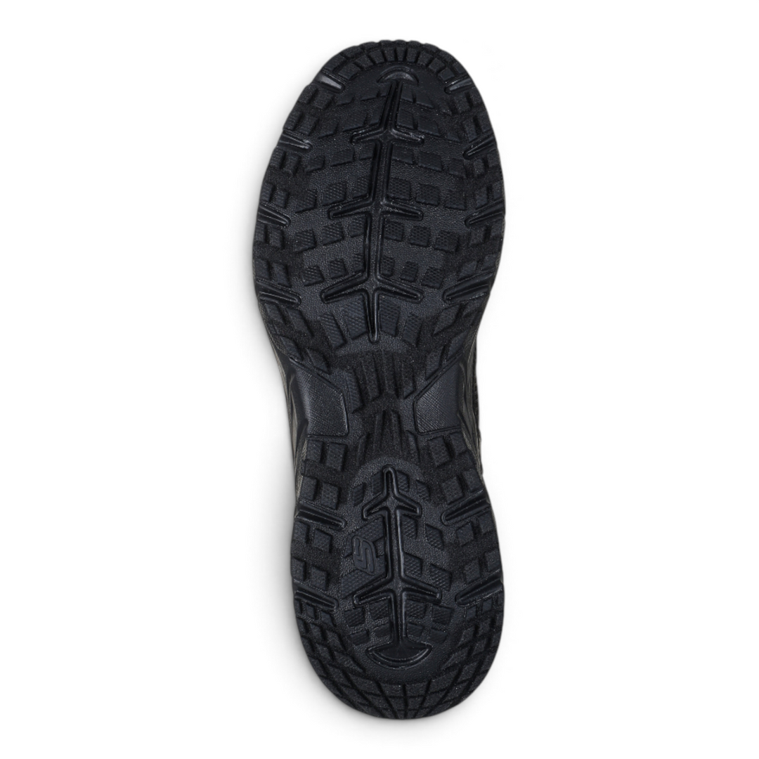ada-shoes.ro Skechers Hillcrest black sport shoe outsole with rugged tread pattern for superior traction