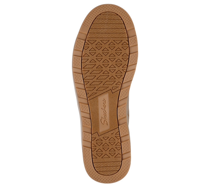 Ghete sport, dama, SKECHERS PARK CITY 168087-NAT crem, piele ecologica