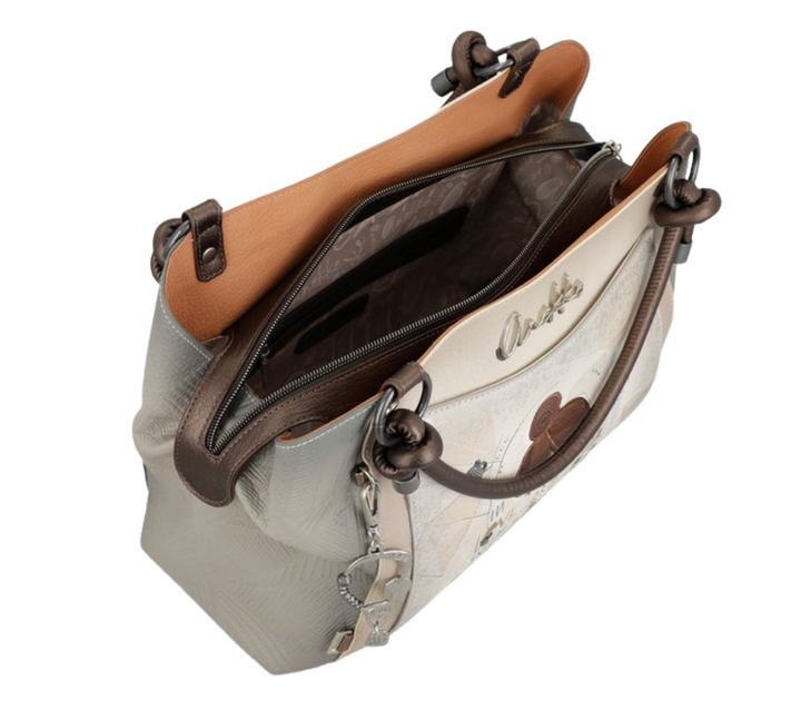 Poseta casual, dama, ANEKKE 42801-146, bej, piele ecologica
