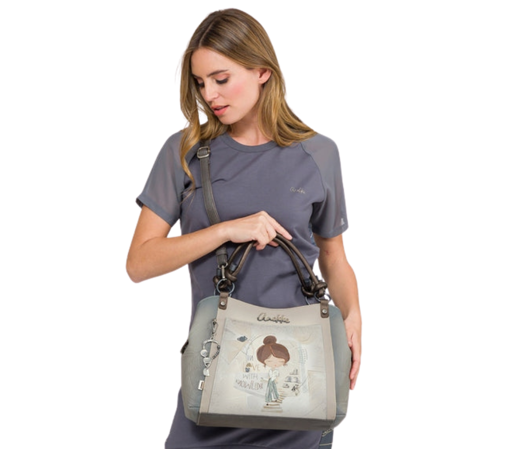 Poseta casual, dama, ANEKKE 42801-146, bej, piele ecologica