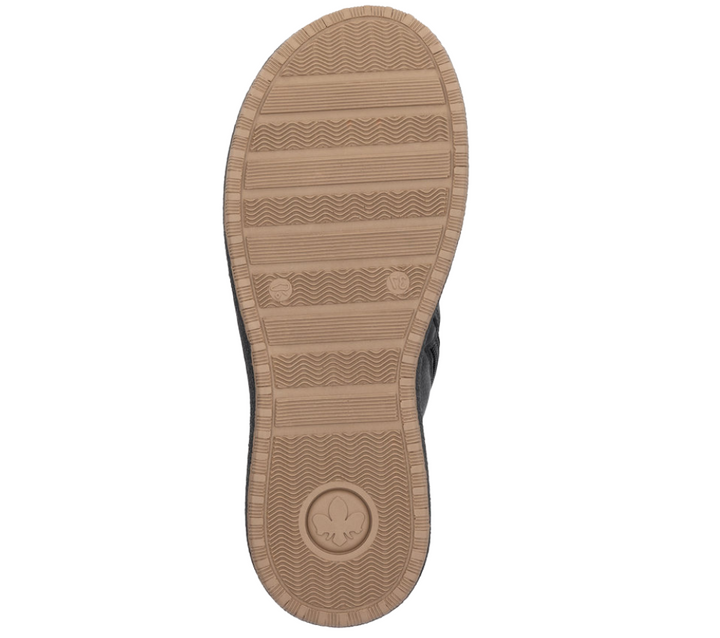Ghete sport, dama, RIEKER, ANTISTRESS, 50902-00 negru, piele naturala