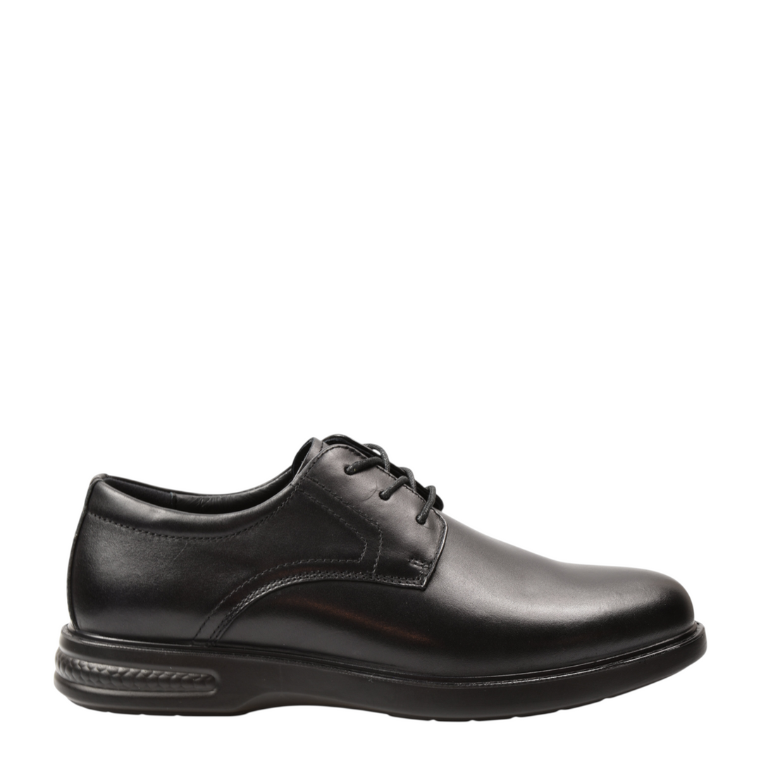 ada-shoes.ro Goretti black leather lace-up formal shoes with a durable flexible sole for business and events