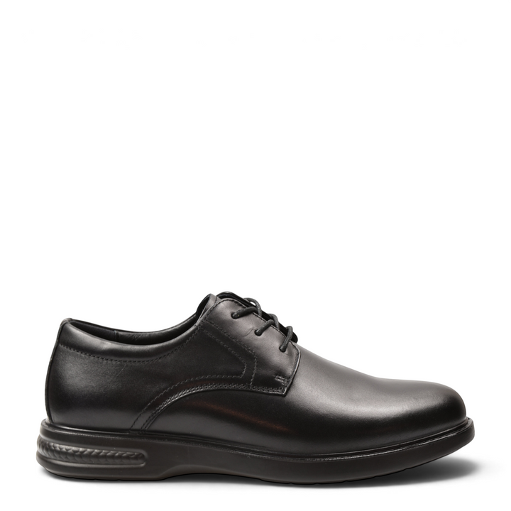 ada-shoes.ro Goretti black leather lace-up formal shoes with a durable flexible sole for business and events