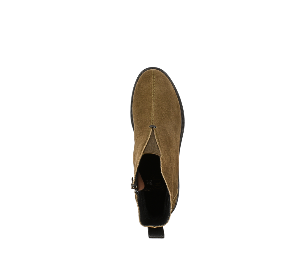 Ghete elegante, dama, FORMAZIONE, B30041N maro, piele intoarsa, toc