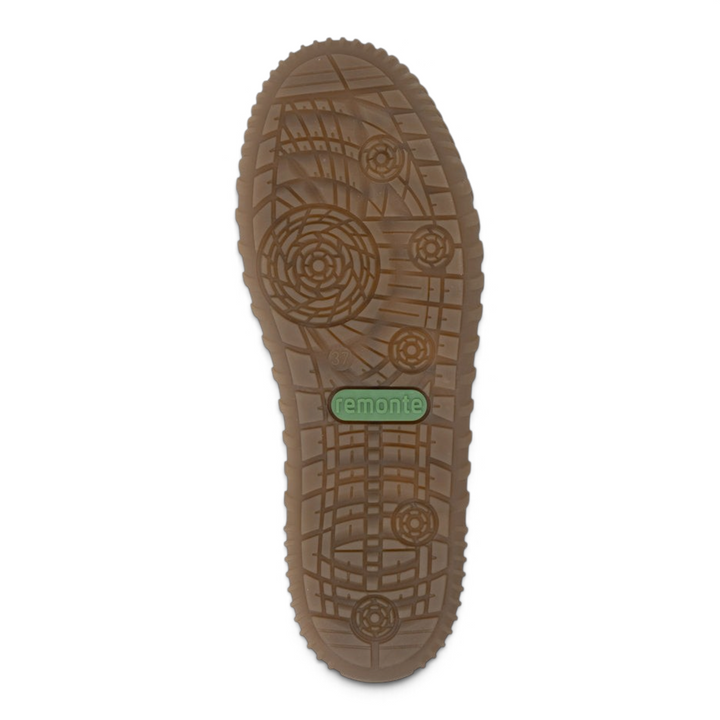 ada-shoes.ro Remonte D4A73-24 winter boot sole with brown rubber tread and anti-slip pattern