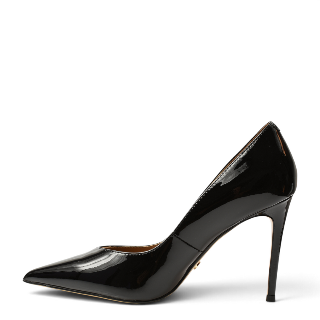 ada-shoes.ro Epica black patent leather pointed toe stiletto pumps with high heels