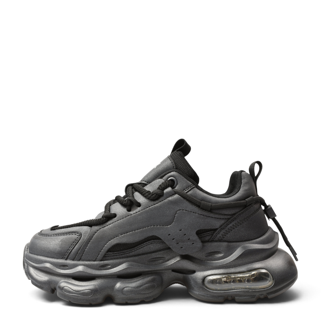 ada-shoes.ro Gryxx F7801-G black chunky sneakers with thick platform sole and air cushion detail