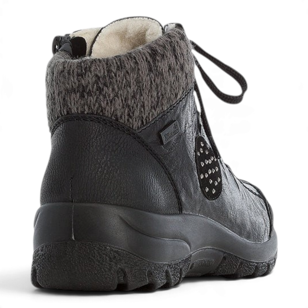 Ghete dama RIEKER TEX ANTISTRESS L7110-00 negru - ada-shoes.ro RIEKER GHETE ada-shoes.ro