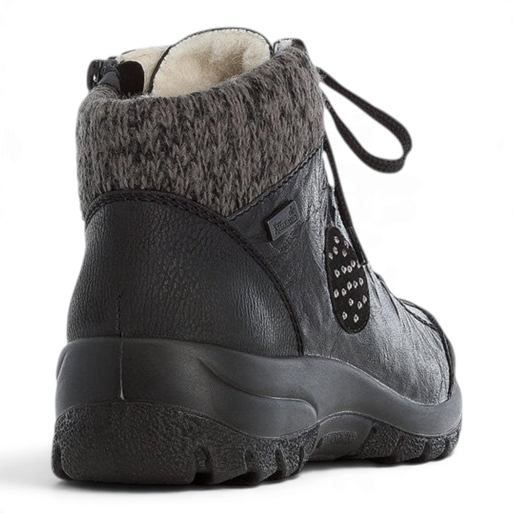 Ghete dama RIEKER TEX ANTISTRESS L7110-00 negru - ada-shoes.ro RIEKER GHETE ada-shoes.ro