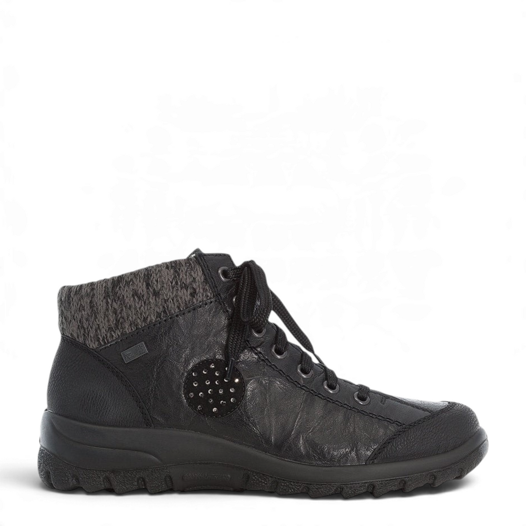 Ghete dama RIEKER TEX ANTISTRESS L7110-00 negru - ada-shoes.ro RIEKER GHETE ada-shoes.ro