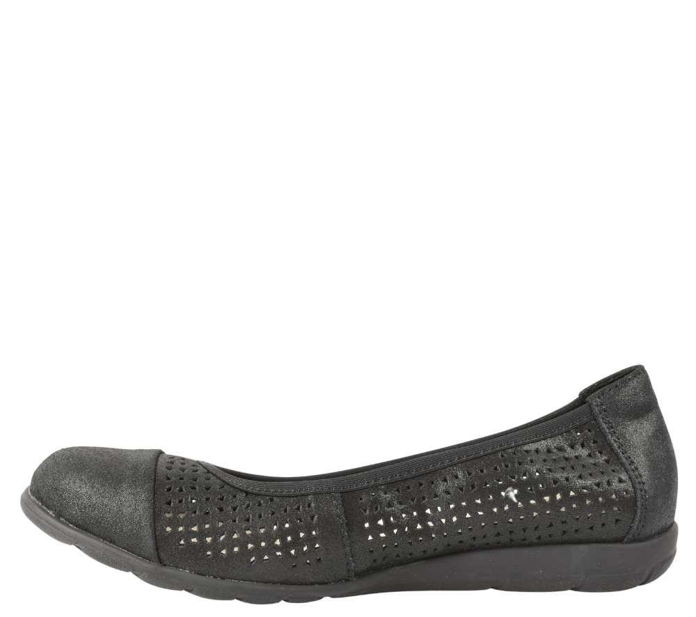 Pantofi Casual,dama, Pass Collection, 2024 Negru, Piele Naturala