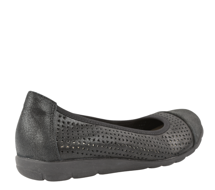 Pantofi Casual,dama, Pass Collection, 2024 Negru, Piele Naturala